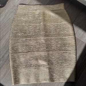 SHEIN Gold Pencil Skirt